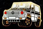 Mercedes-Benz G-klasse pin- wit goudkleurig, Verzenden, Nieuw, Transport, Speldje of Pin