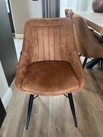 Eetkamerstoelen, Huis en Inrichting, Stoelen, Ophalen, Bruin, Stof, Kuip