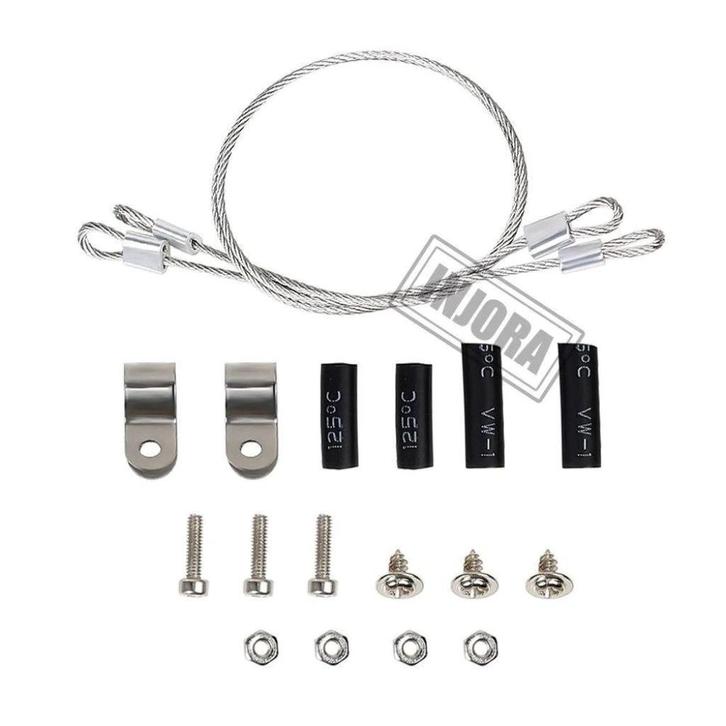 INJORA 2 stuks 180mm Aangepaste Onderdelen Staal kabels Voor, Hobby en Vrije tijd, Modelbouw | Radiografisch | Auto's, Nieuw, Auto offroad