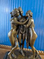 Bronzen beeld van de drie gratiën, Antiek en Kunst, Kunst | Beelden en Houtsnijwerken, Ophalen of Verzenden