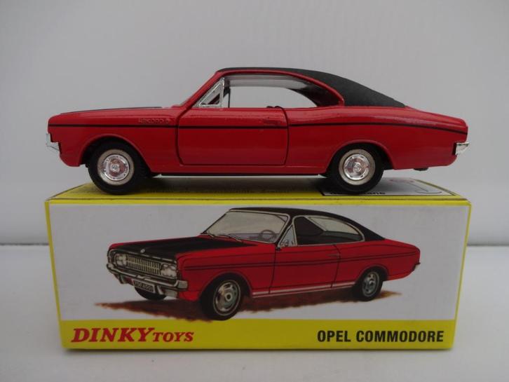 Opel Commodore rood/zwart nr: 1420 van Dinky Toys 1/43, Hobby en Vrije tijd, Modelauto's | 1:43, Nieuw, Auto, Dinky Toys, Ophalen of Verzenden