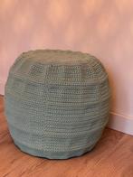 Poef mint groen, Ophalen, Zo goed als nieuw, Rond
