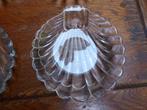 6 persglazen schaaltjes, schelp, Antiek en Kunst, Antiek | Glas en Kristal, Ophalen of Verzenden