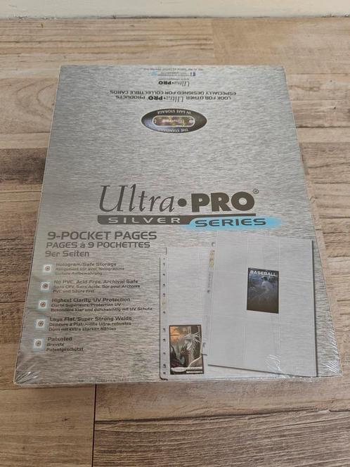 Ultra Pro Silver Series Pages 9 Pocket 100 stuks, Hobby en Vrije tijd, Verzamelkaartspellen | Pokémon, Nieuw, Boosterbox, Ophalen of Verzenden