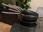 Pannenset, green pan, KitchenAid en ikea. Voor inductie, Huis en Inrichting, Keuken | Potten en Pannen, Ophalen, Gebruikt, Rvs