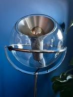 Vloerlamp raak globe, vintage.  Helder glas, Ophalen, Gebruikt, Glas, Space age
