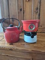 1 Pitter klein oliestelletje met theepot, Antiek en Kunst, Ophalen