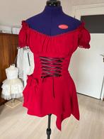 Roodkapje fantasyjurkje eigen ontwerp, cosplay maat 36/38, Ophalen of Verzenden, Zo goed als nieuw, Pak of Jurk