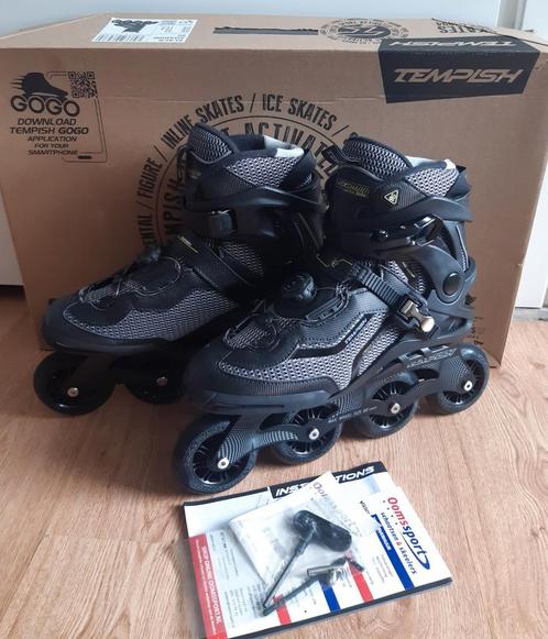 Tempish Black Shadow 90 - Skeelers, Sport en Fitness, Skeelers, Zo goed als nieuw, Inline skates 4 wielen, Ophalen of Verzenden