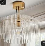 IKEA Stockholm 2025 Lamp - goud en glas, Huis en Inrichting, Lampen | Hanglampen, Ophalen, Zo goed als nieuw, Glas, 50 tot 75 cm