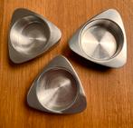 Te koop, waxine licht houders 3stuks € 4,00., Ophalen, Zo goed als nieuw, Overige materialen, Minder dan 25 cm