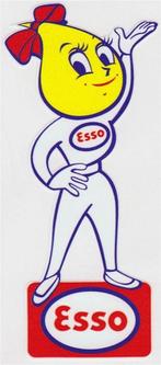 Esso vrouwtje sticker #5, Ophalen of Verzenden