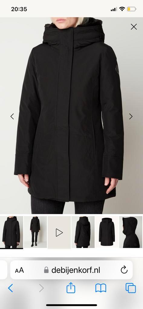 Woolrich Boulder Parka - Zo goed als nieuw!, Kleding | Dames, Jassen | Winter, Zo goed als nieuw, Maat 38/40 (M), Zwart, Ophalen of Verzenden