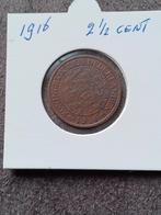 Munt 1916 2 1/2 cent Nederland, Ophalen of Verzenden, Koningin Wilhelmina