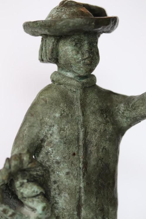 Haagsch Jantje van massief brons gemaakt (uniek kunstobject), Antiek en Kunst, Kunst | Beelden en Houtsnijwerken, Ophalen of Verzenden