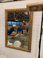 Spiegel vintage barok antiek stijl geslepen wandspiegel., Ophalen of Verzenden, Rechthoekig, Minder dan 100 cm