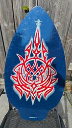 Houten skimboard blauw met print, Watersport en Boten, Golfsurfen, Ophalen, Gebruikt, Shortboard