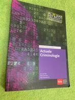 Actuele Criminologie – Jan van Dijk, e.a. (10e herz druk), Ophalen of Verzenden, Zo goed als nieuw, HBO