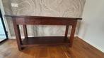 Bruin Sidetable met 2 Lades, Ophalen, 25 tot 50 cm, Rechthoekig, 100 tot 150 cm