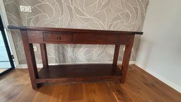 Bruin Sidetable met 2 Lades beschikbaar voor biedingen
