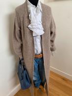 Claudia Sträter lang vest wol beige/taupe maat 38, Kleding | Dames, Verzenden, Zo goed als nieuw, Maat 38/40 (M), Beige