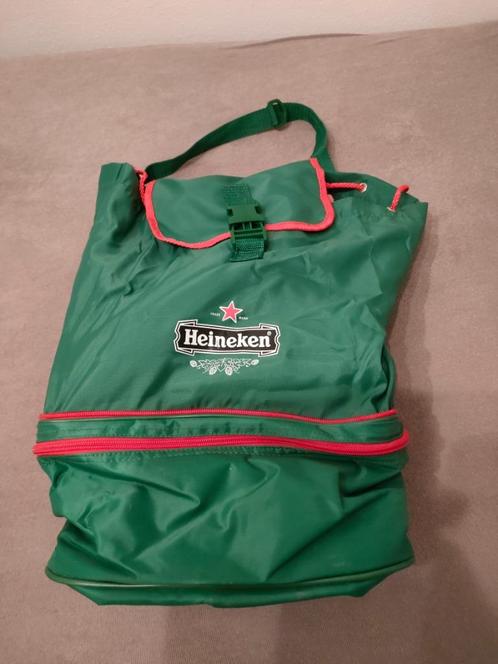 Heineken rug/schoudertas met koelvak., Sieraden, Tassen en Uiterlijk, Tassen | Damestassen, Zo goed als nieuw, Overige typen, Ophalen of Verzenden