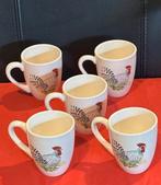 5x mok/beker Alie Kruse Kolk, landleven kip en koe motief, Huis en Inrichting, Keuken | Servies, Ophalen, Overige typen, Zo goed als nieuw