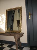 Goudkleurige Wandspiegel/Schouwspiegel, Huis en Inrichting, Woonaccessoires | Spiegels, Minder dan 100 cm, Gebruikt, Rechthoekig
