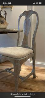 4 Zweedse Gustaviaanse stoelen, opnieuw bekleed, Ophalen