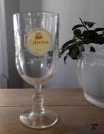 Groot bierglas op voet (bokaal) van grolsch calixtus, Ophalen of Verzenden, Gebruikt, Glas of Glazen, Grolsch