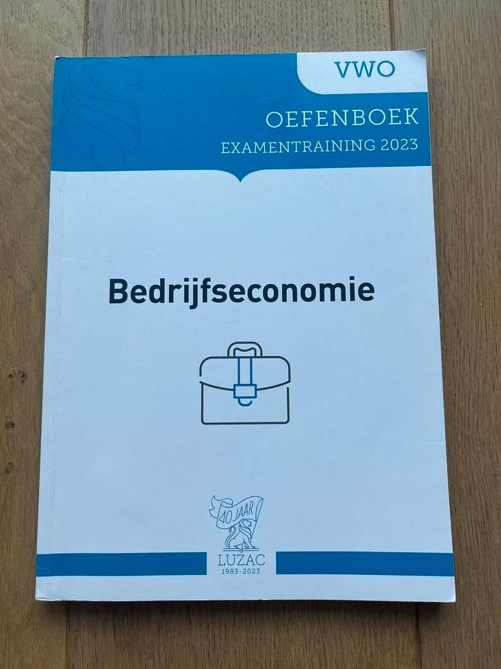 Luzac oefenboek en samenvatting Bedrijfseconomie VWO, Boeken, Schoolboeken, Zo goed als nieuw, Bedrijfseconomie of M&O, VWO, Ophalen of Verzenden