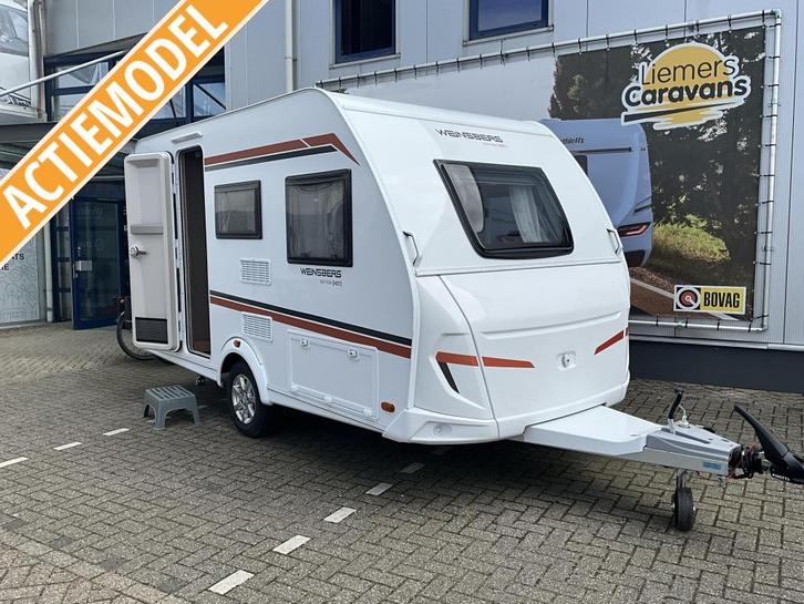 Weinsberg CaraOne Edition HOT 390 QD ACTIE MODEL-NIEUW, Caravans en Kamperen, Caravans, Bedrijf, tot en met 3, 750 - 1000 kg, Treinzit