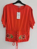 ZARA top met geborduurde korset mt. M, Maat 38/40 (M), Verzenden, Zara, Nieuw