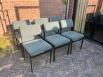 6x SM07 stoelen - Cees Braakman Pastoe - vintage design, Ophalen, Gebruikt, Blauw, Metaal