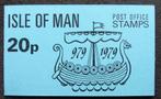 Postzegelboekje Isle of Man – Vikingschip blauw  20 p boekje, Verzenden, Postfris