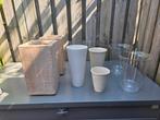 Diverse bloempotten en vazen. Ook los te koop, Ophalen, Overige kleuren, Minder dan 50 cm, Glas
