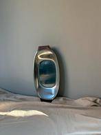 Vintage stainless steel Danish schaal & teakhout l33cm, Schaal, Ophalen of Verzenden, Zo goed als nieuw, Rechthoekig