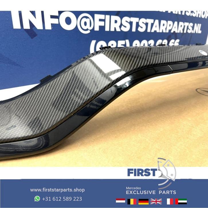 A2058851874 W205 C63 AMG CARBON SPOILER BUMPER LIP C KLASSE, Auto-onderdelen, Carrosserie en Plaatwerk, Bumper, Mercedes-Benz