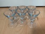 6 mooie glazen borrelglazen, Verzamelen, Glas en Borrelglaasjes, Ophalen of Verzenden, Zo goed als nieuw, Borrel- of Shotglas