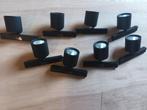 Complete Global Trac railverlichting – 8x LED spot + rails –, Ophalen, Zo goed als nieuw, Metaal of Aluminium, Led
