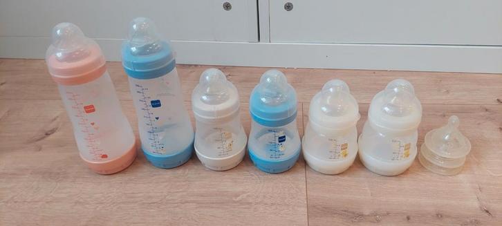 Complete set flessen en Spenen van merk Mam, Kinderen en Baby's, Babyvoeding en Toebehoren, Overige typen, Ophalen of Verzenden