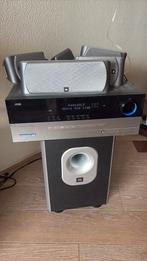 Harman Kardon AVR 145 met JBL speakerset, Gebruikt, 70 watt of meer, 5.1-systeem, Overige spelers