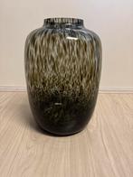 Cheetah vaas - 35 cm hoog, Huis en Inrichting, Ophalen, Zwart, Minder dan 50 cm, Glas