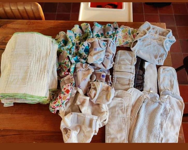 Pakket wasbare luiers blumchen Mio XS S inleggers bamboe, Kinderen en Baby's, Babykleding | Baby-kledingpakketten, Gebruikt, Maat 62