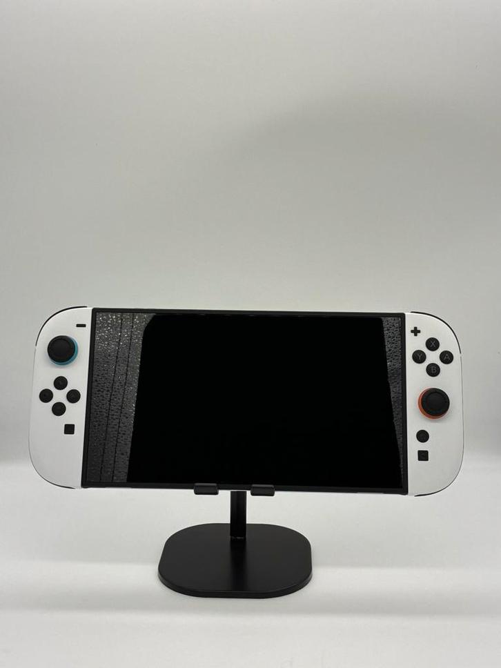 Custom witte Nintendo Switch 2, Spelcomputers en Games, Spelcomputers | Nintendo Switch, Nieuw, Switch Original, Met 2 controllers