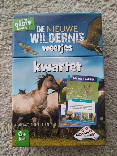 De nieuwe wildernis weetjes kwartet – identity games, Hobby en Vrije tijd, Gezelschapsspellen | Kaartspellen, Gebruikt, Een of twee spelers