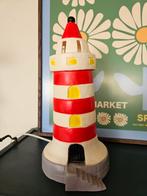 Sfeervolle vintage Heico Vuurtoren Lamp – Rood/Wit, Kinderen en Baby's, Kinderkamer | Inrichting en Decoratie, Ophalen of Verzenden