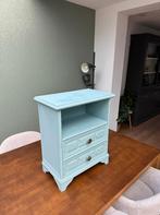 ** Lichtblauw ladekastje - nachtkastje (50x65x30 cm) **, Huis en Inrichting, Kasten | Ladekasten, Ophalen, Minder dan 50 cm, Gebruikt