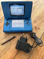 Nintendo DS Phat Blauw - Inclusief Oplader, Spelcomputers en Games, Spelcomputers | Nintendo DS, Ophalen of Verzenden, Gebruikt