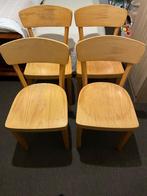4 houten eetkamerstoelen, Ophalen, Gebruikt, Bruin, Vier